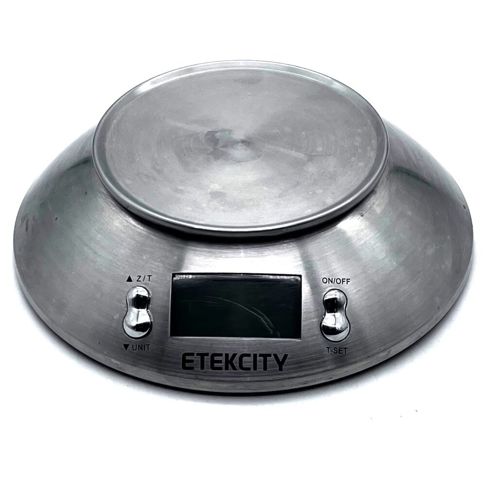 Etekcity EK4150 Digital Food Scale Stainless Steel LCD Display & Temp Sensor